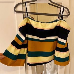 Zara stripe off the shoulder top